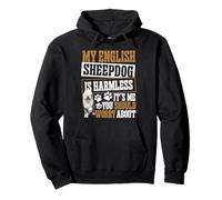 English Sheepdog Lover Pet Lover Harmless English Sheepdog Pullover Hoodie