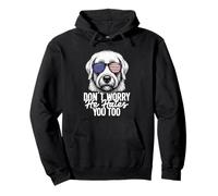 English Sheepdog Puppy Lover Hates English Sheepdog Pullover Hoodie