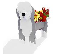 English Shepherd Planter Gifts for Women,Cute PVC Herb Garden Dog Flower Planter,Dog Planters for Indoor/Outdoor Plants,Dog Flower Pots suitable Birthday gifts for pet lovers 9.45 * 6.38 * 13.39in