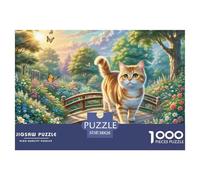English Short Gold Gradual Layer Cat 1000 Piece Jigsaw Puzzles for Adults Pet Animal Fun Challenging Brainteasing Perfect for Relaxation Creativity 38x26cm/1000pcs