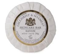 English Spa Aloe Tissue Pleated Soap 50 x 20g | Individually Premium Wrapped Guest Soaps | Mini Hotel Toiletries Bulk Pack | Travel Soap Bars for Hotels, Airbnb, Holiday Lets | Gilchrist & Soames