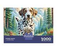 English Springer Spaniel 1000 Pieces Eco-friendly Paper Sturdy Cardboard Jigsaw Puzzle Set Adorable Pet Impossible Hard Difficult Unique Challenge Puzzles For Adults And Kids 70x50cm/1000pcs
