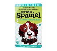 English Springer Spaniel Dog Fun sign 22 x 13.5 cms