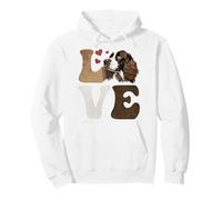 English Springer Spaniel Dog LOVE Pullover Hoodie