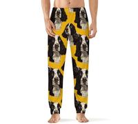 English Springer Spaniel Dog Men's Pajama Pants Lightweight Pjs Bottoms Lounge Pants Sleepwear Soft