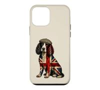 English Springer Spaniel Dog Union Jack UK Flag Case for iPhone 12 mini