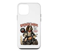 English Springer Spaniel on motorbike & footbal soccer DIGOR Case for iPhone 12 mini