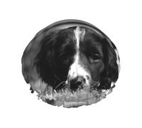 English Springer Spaniel,Shower Cap Nightcap Double Layer Waterproof Elastic Bath Cap Reusable Hair Cap