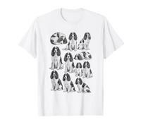 English Springer Spaniels 90s Tattoo Style Retro Graphic Y2K T-Shirt