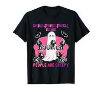 English Springer Spaniels Funny Joke People Creepy Halloween T-Shirt