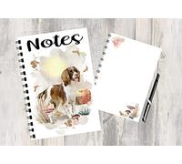 English Springer Working Dog Notebook / Notepad with picture on each page - Great Gift for any Dog Lover