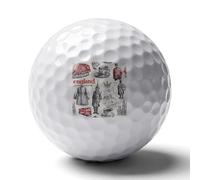 English Symbols Architecture Custom Golf Ball Soft Practice Golf Balls Performance Distance And Speed for Indoor Outdoor