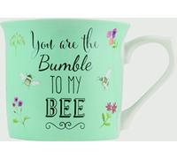 ENGLISH TABLEWARE CO. Bee Happy Blue Fine China Mug