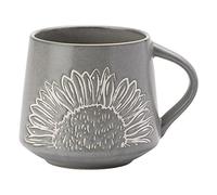 English Tableware Company Artisan Flower Grey Wax Resist Mug