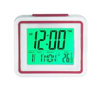 English Talking Alarm Clock with Date, Day and Temperature, for Low Vision or Blind (Pink)