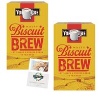 English Tea Bundle with Yorkshire Tea Biscuit Brew 40 Tea Bags 100g 2 Pack + Brightdale Kitchen Booklet