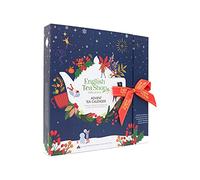English Tea Shop Book Style Christmas Night Advent Calendar | 25 Pyramid Tea Bags | 50g