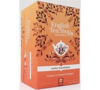 English Tea Shop Organic Cocoa/Cinnamon and Ginger - 20 Tea Bag Sachets, 35 g