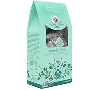 English Tea Shop Mint Green Tea, 15 Fairtrade & Organic Loose Leaf Silken Pyramid Infuser Bags, 30g