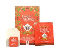 English Tea Shop Organic Black Tea Chai - 20 Paper Tea Bag Sachets (Pack of 3)