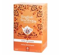 English Tea Shop Organic Cocoa/Cinnamon and Ginger - 20 Tea Bag Sachets, 35 g