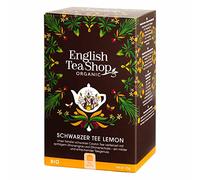 English Tea Shop Organic Lemon Black Tea - 20 Tea Bag Sachets, 35 g