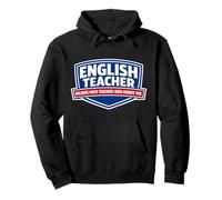 English Teacher Because Math Teachers Need Heroes Too Funny Pullover Hoodie