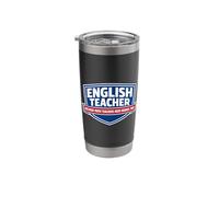 English Teacher Because Math Teachers Need Heroes Too Funny Stainless Steel Insulated Tumbler