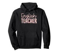 English Teacher Colorful Leopard Print Pattern Style Pullover Hoodie