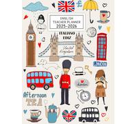 English Teacher Planner 2025-2026 in italiano |: Agenda del Docente Settimanale Formato A4 | Pianificatore dell’attività giornaliere per Insegnanti | italiano.