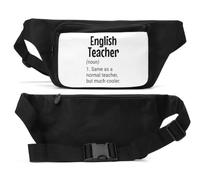English Teacher Same As Normal But Unisex Waist Bag Black