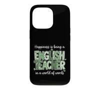 English Teacher World of Words Language Educator Case for iPhone 13 Pro