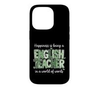 English Teacher World of Words Language Educator Case for iPhone 14 Pro