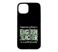 English Teacher World of Words Language Educator Case for iPhone 15 Plus