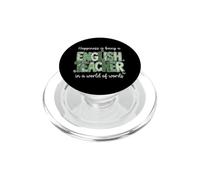English Teacher World of Words Language Educator PopSockets PopGrip for MagSafe