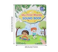 English Tones Book, Talking Learning Book, Educational Language Toy, Interactive Audio Feature, Preschool Toddler Development, 7.8x10.55 Inches Multicolor 1 Piece