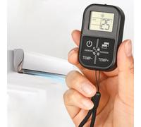 English Version Air Conditioner Remote Control Replacement, Infrared RF Communication Ergonomic Controller With Power Off Memory(KT-05ET)