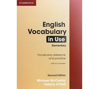 English Vocabulary in Use Elementary Edition without answers: Book without answers