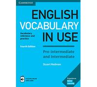 English Vocabulary in Use. Pre-intermediate and Intermediate. 4th Edition. Book with answers and Enhanced ebook