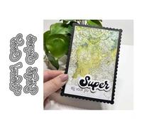 English Word Metal Cutting Die for Scrapbooking, Die Cuts for Card Making, Metal Stencils Scrapbooking DIY Tool (14#)