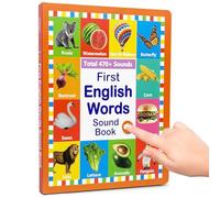 English Words Book,English Learning Book with Sound - Vocabulary Studying Companion Interactive for 2-6 Years Old Boys Students Preschoolers Girls