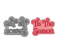 English Words Die Cuts for Card Making, Tis The Season Metal Cutting Dies for Paper Scrapbooking, DIY Stencils for Album Party Wedding Festivals Decoration