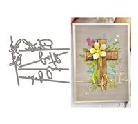 English Words Faith Love Hope Die Cuts for Card Making, Blessings Metal Cutting Dies for Paper Scrapbooking, DIY Stencils for Album Party Wedding Festivals Decoration