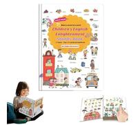 English Words Sound Book for Kids Toddlers 1-3,3-6,Interactive Toddler Books with 500+ Words,Electronic Educational Toys for Boys & Girls, Speech Therapy Activities for Early Learning English (1pc)