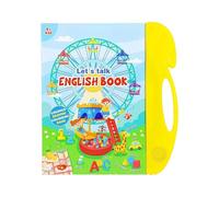 English Words Sound Book for Preschool Learning, Interactive Audio Toy with Music for Ages 3+