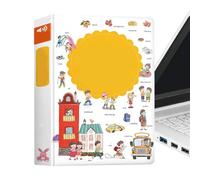 English Words Talking Book Toy | 18 Themes Speech Activities | Talking Books for Kids | for 2-6 Years Old Children Boys Girls Preschoolers Kindergarten