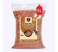 English's Peanuts 5L Bag Premium Bird Food - High Protein Peanuts for Wild Birds, Rich in Healthy Fats, Fibre & Vitamins, Ideal for Feeders, Supports Bird Health, Clean & Fresh Wild Bird Food