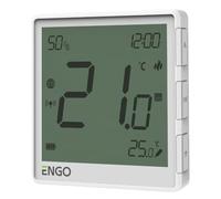 ENGO E-ONE Wireless Smart Thermostat, WiFi Programmable Controller, ZigBee 3.0, Underfloor Heating, Alexa Compatible, TUYA Smartlife Control Boiler Heat Pump (White EONE-BATW)