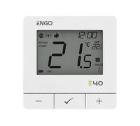 Engo E40-230 Wired Smart Thermostat Zigbee 3.0 Programmable Heating Controller (White)