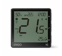 Engo Eone-16B Smart Thermostat Wifi Programmable 16A Underfloor Heating - Black